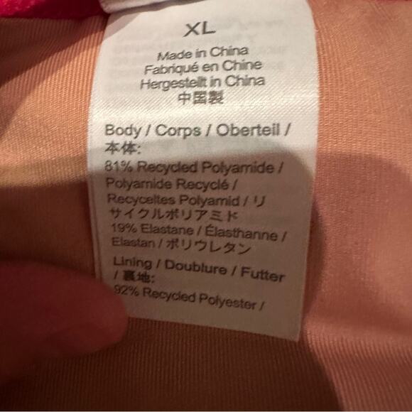 J. Crew Hot Pink Ribbed-Trim Hipster Full-Coverage Bikini Swim Bottom Sz XL NEW - Picture 5 of 6